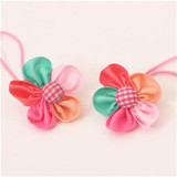 2pcs Lovely Kids Rubber Headbands Soft Fabric Pink Cat Girls Children Hair accessories Hair Elastic Hair Band headwear T-1