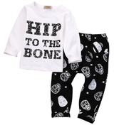 2pcs Kids Rock Street Style Clothing set Toddler Baby Boy T-shirt Tops+Pants Summer Casual Outfits Clothing Set