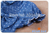 2Pcs Kids Clothing set Baby Girls Dress + Top Summer Beach Denim Waistcoat Outfits