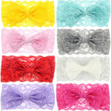 2PCS Hot Sale Fashion New Arrival Lovely Girls Flower Lace Bow knot Hairband Headband Headwear Hair Band Hair Accessories