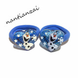 2PCS Girls Cartoon Hair Accessories Elsa Anna Princess Hair bands Acrylic Hair rope Hair ring Children Head wear Party Gifts