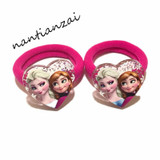 2PCS Girls Cartoon Hair Accessories Elsa Anna Princess Hair bands Acrylic Hair rope Hair ring Children Head wear Party Gifts
