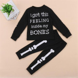 2PCS fashion children's set Toddler Kids Baby Boy Girl Clothes T-shirt+Long Pants Halloween Outfits Set