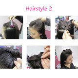 2Pcs Donut Big Hair Clips Barrette Styling Braid Hair Grips Pins Styling Tools Hairpins Braider Hairstyles Hair Accessories