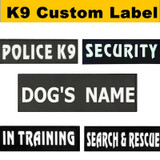 2Pcs Custom Dog k9 Pet Harness Collar Label Personalize SERVICE Dog DIY Name Police k9 Pets Dog Harness Vest Label Sticker