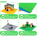 2Pcs Classic Base Plates Plastic Bricks Baseplates Compatible Legoed Major Brands Building Blocks Construction Toys 32*32 Dots