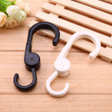 2pcs Baby Stroller Rotatable Hook Stroller Shopping Hook Clips Pram Accessories Double Hung Hook For Cart Carriages Wheelchairs