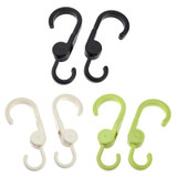 2pcs Baby Stroller Rotatable Hook Stroller Shopping Hook Clips Pram Accessories Double Hung Hook For Cart Carriages Wheelchairs