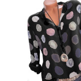 2018 Women Spring blusas shirt dot printed long sleeves office lady blouse shirts blusa casual mulheres WS6200y