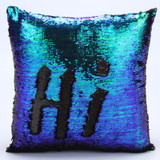 Reversible Sequin Mermaid Sequin Pillow Magical Color Changing Throw Pillow Cover Home Decor Cushion Cover Decorative Pillowcase