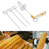 Reusable Potato Twister Stainless Steel Tornado Slicer Manual Cutter Spiral Chips Fruits Vegetable Tools Kitchen Cooking Maker