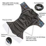 Reusable Diaper Nappies Washable Bamboo Charcoal AI2 Cloth Pocket Diapers with Insert Microfibra Infant Baby Diaper Cover