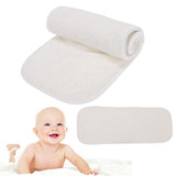 Reusable Baby Diapers 4 Layers Bamboo Fiber Insert Nappy Liners Soft Infant Baby Cloth Nappy Diaper Washable Newborn Nappies