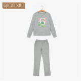 Qianxiu 2017 Pajama For Men Spring Modal Men Pure cotton pajama Set long-sleeved Sleepwear homewear Men Lounge Pajamas Set