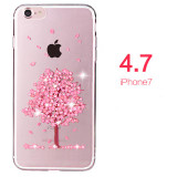 PZOZ For iphone 7 Case Rhinestone Glitter Silicone Cover Original For iphone 7 Plus Luxury Crystal Diamond Soft Shell 4.7&5.5