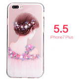 PZOZ For iphone 7 Case Rhinestone Glitter Silicone Cover Original For iphone 7 Plus Luxury Crystal Diamond Soft Shell 4.7&5.5