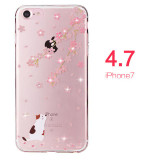 PZOZ For iphone 7 Case Rhinestone Glitter Silicone Cover Original For iphone 7 Plus Luxury Crystal Diamond Soft Shell 4.7&5.5