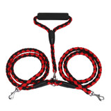 Double Dog Leash Braided Tangle Dual Nylon Leash Coupler For Training Two Dogs Drop shipping5.09/30%
