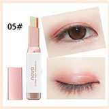 Double Color Eyeshadow Stick Stereo Gradien Shimmer Color Eye Shadow Cream Pen Eye Makeup Palette Cosmetics