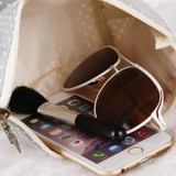 Dot Pattern Cosmetic Bag Women Portable Makeup Bags Lady Zipper Cosmetics Bag Pencil Bag Girl Travel Make Up Pouch