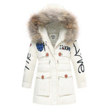 Dosoma Girls Winter Jacket Snowsuit Children's Duck Down Coats Boys Outerwear Faux Fur Collar Hooded Baby Parka Kids Clothes