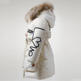 Dosoma Girls Winter Jacket Snowsuit Children's Duck Down Coats Boys Outerwear Faux Fur Collar Hooded Baby Parka Kids Clothes