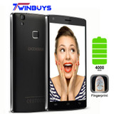 Doogee X5 MAX PRO Smartphone fingerprint 5.0" HD android 6.0 MTK6737 Quad Core 1280*720 2GB+16GB 8MP 4000mah 4G LTE Mobile phone