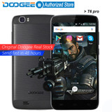 DOOGEE T6 pro  mobile phones 5.5Inch HD 3GB RAM+32GB ROM Android6.0 Dual SIM MTK6753 Octa Core 13.0MP 6250mAH WCDMA LTE WIFI GPS