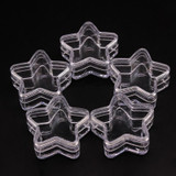 DONYAMY 5g five pointed star cream jar 5cc cosmetic container plastic bottle sample jar Free shipping 12pcs/lot