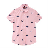 Dioufond Women Summer Tops Plus Size Short Sleeve Shirt Beach Cotton Floral Blouse Turn Down Collar Shirt Blusa Women Casual Top