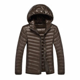 6XL 7XL 90%White Duck Down Jacket Hooded Warm Jacket Coat Men's Feather Ultralight Down Jackets Men Outwear Coats With Carry Bag