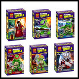 6Pcs/Set Turtle Leonardo Raphael Michelangelo Donatello Model Building Block Toys BELA Brinquedos For Children Compatible Legoe