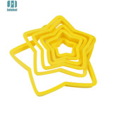 6pcs/set Star Shaped plastic Cake mold cookie cutter biscuit stamp fondant cake decorating tools