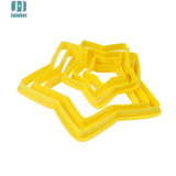 6pcs/set Star Shaped plastic Cake mold cookie cutter biscuit stamp fondant cake decorating tools