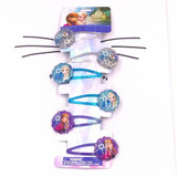 6PCS/Set Shine Hair Accessories Princess Elsa Anna Hair rope Snow Flower Hairpins BB Clips Headwear For Girls Children Gifts