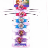 6PCS/Set Shine Hair Accessories Princess Elsa Anna Hair rope Snow Flower Hairpins BB Clips Headwear For Girls Children Gifts