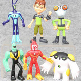 6pcs/Set Hot Cartoon Ben 10 PVC Figure Set Toy Ben10 Action Toy Figures Gift 6.5-9.5cm