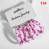 6PCS/Set Cotton Print Kids Hair Ropes High Elastic Hair Bands Fashion Accessories Hair Band Accessories