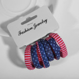 6PCS/Set Cotton Print Kids Hair Ropes High Elastic Hair Bands Fashion Accessories Hair Band Accessories