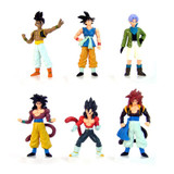 6Pcs/set Dragon Ball Z Figurines Son Goku Dragon Ball Gogeta Vegeta Super Saiyan Collection Toy