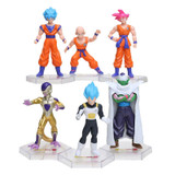 6Pcs/set Dragon Ball Z Figurines Son Goku Dragon Ball Gogeta Vegeta Super Saiyan Collection Toy