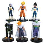 6Pcs/set Dragon Ball Z Figurines Son Goku Dragon Ball Gogeta Vegeta Super Saiyan Collection Toy