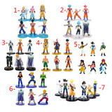 6Pcs/set Dragon Ball Z Figurines Son Goku Dragon Ball Gogeta Vegeta Super Saiyan Collection Toy