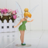 6pcs/set Cartoon Tinkerbell Fairy Silvermist Rosetta PVC Action Figure Toys Girls Dolls Gift