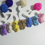 6pcs/lot Cute Mini 3.5cm Joint Bowtie Kawaii Bear Plush Dolls &amp; Stuffed Toys Animal Kids Toys for Children Birthday Gifts