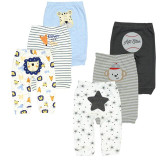 6PCS/lots baby boy trousers casual mid baby leggings unisex cotton pants