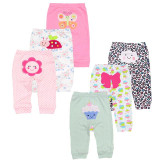 6PCS/lots baby boy trousers casual mid baby leggings unisex cotton pants