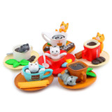 6Pcs/Lot Lovely PVC Kitten Cat Action Figure Toys DIY Home Decor Children Collect Toys Birthday Gifts