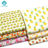 6pcs/lot 40cm*50cm Fruits Printed Cotton Fabric for Patchwork Sewing Tissu Handmade Needlework Material Telas to Patchwork