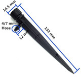 6PCS Black Adjustable Irrigation Drippers 360 Degree Drip System Emitter micro flow dripper drip head garden drip lawn Sprinkler